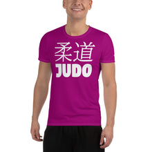 Men's Short Sleeve Judo Rash Guard - Sleek and Comfortable Design - Vivid Purple