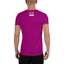 Men's Short Sleeve Judo Rash Guard - Sleek and Comfortable Design - Vivid Purple