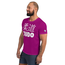 Men's Short Sleeve Judo Rash Guard - Sleek and Comfortable Design - Vivid Purple