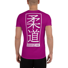 Men's Short Sleeve Rash Guard for Judo - Durable and Stylish - Vivid Purple