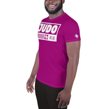 Men's Short Sleeve Rash Guard for Judo - Durable and Stylish - Vivid Purple