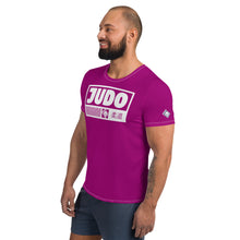 Men's Short Sleeve Rash Guard for Judo - Durable and Stylish - Vivid Purple