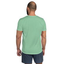 Men's Short Sleeve Solid Color Rash Guard - Versatile Athletic Gear - Vista Blue