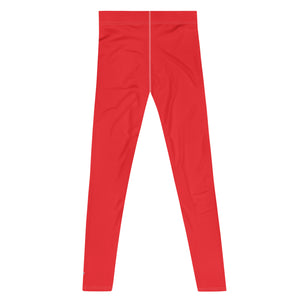 Men's Urban Fitness: Solid Color Athletic Leggings - Scarlet Exclusive Leggings Mens Pants Solid Color trousers