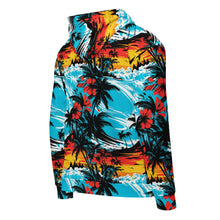 Mens Zip Hoodie - Sunset Waves 001 Athleisure Beach Exclusive Hoodies Mens Swimwear