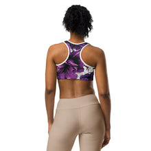 Mile After Mile - Purple Flowers 001 Sports Bra Exclusive Running Sports Bra Womens