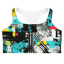 Mile After Mile - Tropical Thunder 001 Racer Back Sports Bra Exclusive Running Sports Bra Womens