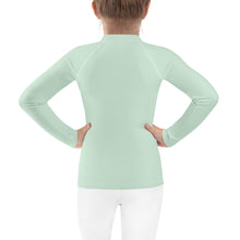 Mini Fashion Icon: Girls' Long Sleeve Solid Color Rash Guard - Surf Crest