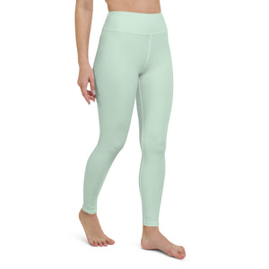 Modern Classic: Women's Solid Color Yoga Pants - Surf Crest