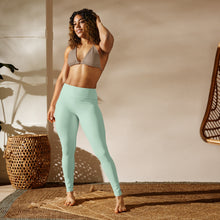 Modern Classic: Women's Solid Color Yoga Pants - Surf Crest