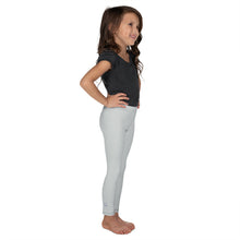 Move in Style: Solid Color Leggings for Girls' Playtime - Smoke