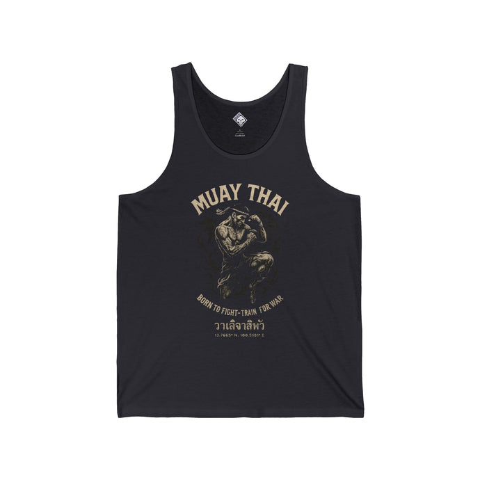 Muay Thai Tank Top: Born To Fight, Train for War