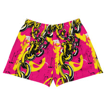 Opulent Performance: Women's Mile After Mile - Golden Chains 001 Exclusive Running Shorts Womens