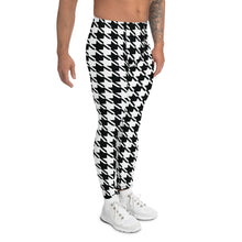 Performance meets Style: Houndstooth Athletic Leggings for Men Athleisure Exclusive Houndstooth Leggings Mens