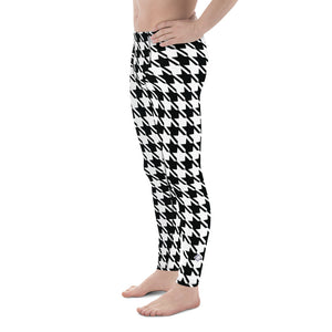 Performance meets Style: Houndstooth Athletic Leggings for Men Athleisure Exclusive Houndstooth Leggings Mens