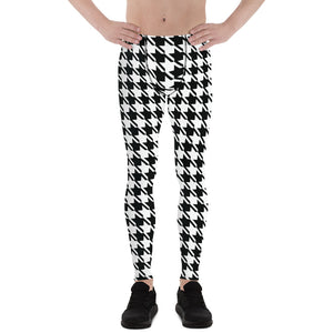 Performance meets Style: Houndstooth Athletic Leggings for Men Athleisure Exclusive Houndstooth Leggings Mens