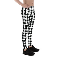 Performance meets Style: Houndstooth Athletic Leggings for Men Athleisure Exclusive Houndstooth Leggings Mens