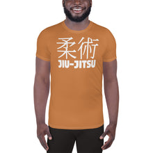 Performance-Ready Men's Jiu-Jitsu Rash Guard - Classic Short Sleeve - Raw Sienna