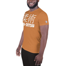 Performance-Ready Men's Jiu-Jitsu Rash Guard - Classic Short Sleeve - Raw Sienna