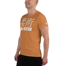 Performance-Ready Men's Jiu-Jitsu Rash Guard - Classic Short Sleeve - Raw Sienna