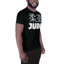 Performance-Ready Men's Judo Rash Guard - Short Sleeve Athletic Style - Noir