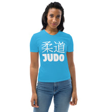 Performance Women's Classic Judo Short Sleeve BJJ Rash Guard - Cyan