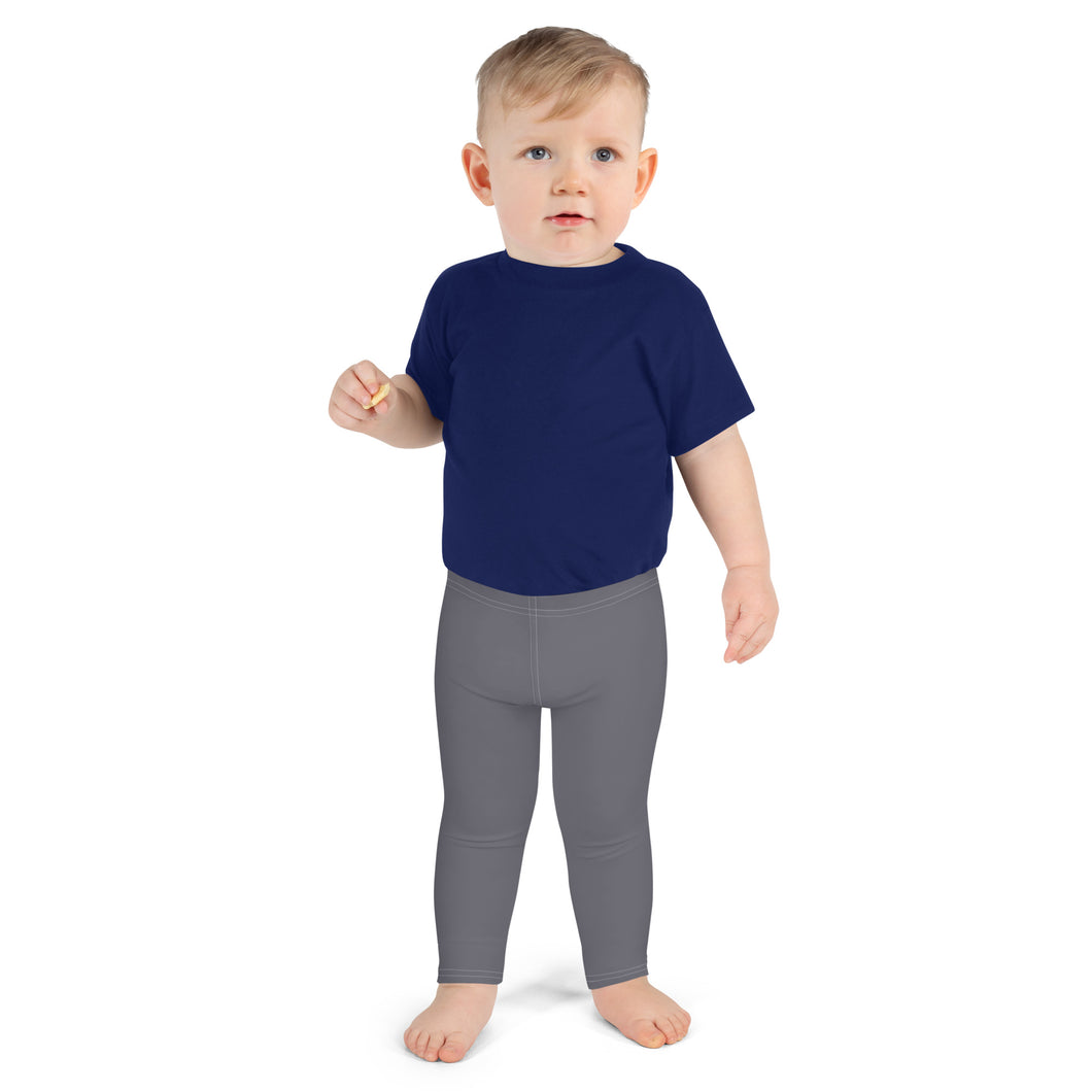 Play Hard, Dress Smart: Solid Color Leggings for Energetic Boys - Charcoal Boys Exclusive Kids Leggings Solid Color