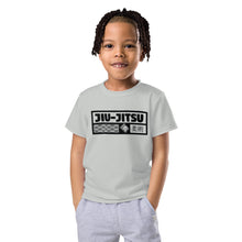 Playful Performance: Boy's Short Sleeve Jiu-Jitsu Rash Guard - Smoke Boys Exclusive Jiu-Jitsu Kids Rash Guard Short Sleeve