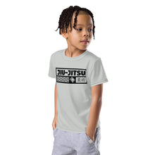 Playful Performance: Boy's Short Sleeve Jiu-Jitsu Rash Guard - Smoke Boys Exclusive Jiu-Jitsu Kids Rash Guard Short Sleeve