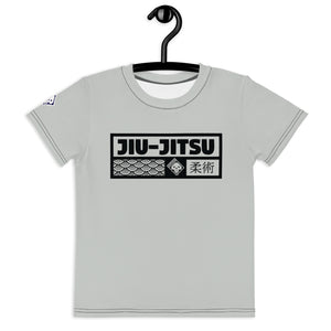 Playful Performance: Boy's Short Sleeve Jiu-Jitsu Rash Guard - Smoke Boys Exclusive Jiu-Jitsu Kids Rash Guard Short Sleeve