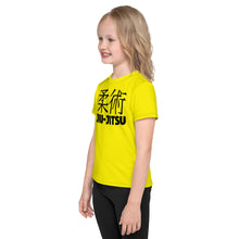 Playful Performance: Girl's Short Sleeve Classic Jiu-Jitsu Rash Guard - Golden Sun Exclusive Girls Jiu-Jitsu Kids Rash Guard Short Sleeve