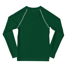Dynamic Duo: Boys' Long Sleeve Solid Color Rash Guards - Sherwood Forest