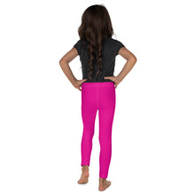 Playtime Perfection: Solid Color Workout Leggings for Girls - Hollywood Cerise Exclusive Girls Kids Leggings Solid Color