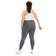 Plus Size Perfection: Solid Color Workout Leggings for Women - Charcoal