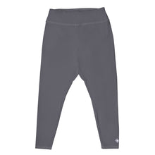 Plus Size Perfection: Solid Color Workout Leggings for Women - Charcoal Exclusive Leggings Plus Size Solid Color Tights Womens