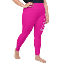 Women's Plus Size Yoga Pants Workout Leggings For Jiu Jitsu 003 - Hollywood Cerise Exclusive Jiu-Jitsu Leggings Plus Size Tights Womens