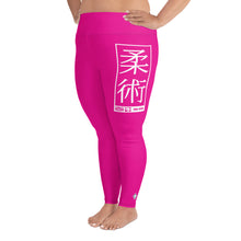 Women's Plus Size Yoga Pants Workout Leggings For Jiu Jitsu 003 - Hollywood Cerise Exclusive Jiu-Jitsu Leggings Plus Size Tights Womens