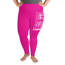 Women's Plus Size Yoga Pants Workout Leggings For Jiu Jitsu 003 - Hollywood Cerise Exclusive Jiu-Jitsu Leggings Plus Size Tights Womens