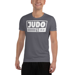 Premium Men's Judo Rash Guard - Short Sleeve Built for Performance - Charcoal