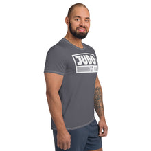 Premium Men's Judo Rash Guard - Short Sleeve Built for Performance - Charcoal