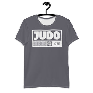 Premium Men's Judo Rash Guard - Short Sleeve Built for Performance - Charcoal