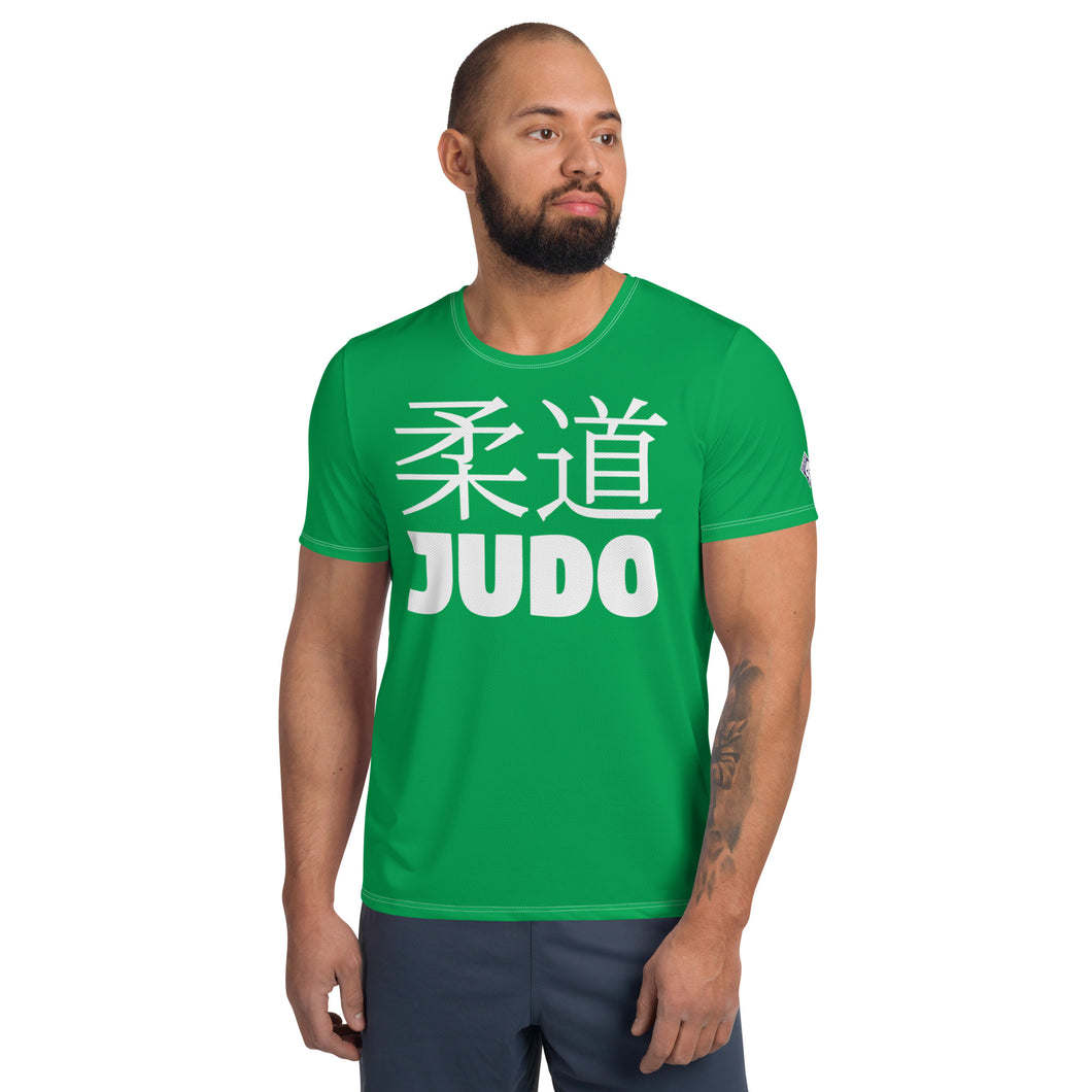 Premium Men's Judo Rash Guard - Short Sleeve Style - Jade