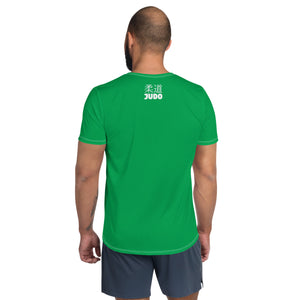 Premium Men's Judo Rash Guard - Short Sleeve Style - Jade