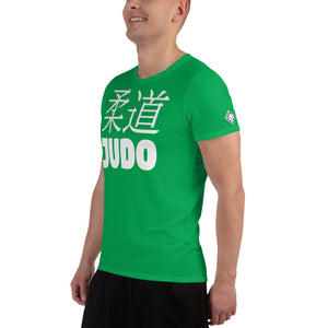 Premium Men's Judo Rash Guard - Short Sleeve Style - Jade