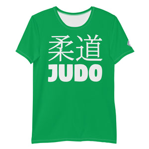 Premium Men's Judo Rash Guard - Short Sleeve Style - Jade