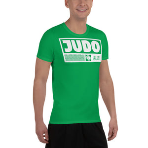 Premium Men's Judo Rash Guard - Short Sleeve Training Essential - Jade