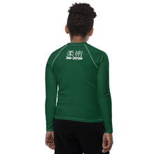 Youth Boys Long Sleeve Rash Guard – Classic Brazilian Jiu-Jitsu Look – Sherwood Forest