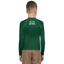 Youth Boys Long Sleeve Rash Guard – Classic Brazilian Jiu-Jitsu Look – Sherwood Forest