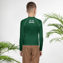 Youth Boys Long Sleeve Rash Guard – Classic Brazilian Jiu-Jitsu Look – Sherwood Forest