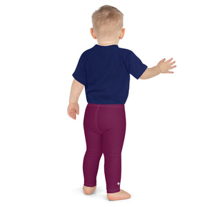 Ready, Set, Play: Boys' Solid Workout Leggings - Tyrian Purple